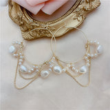 Baroque Natural Freshwater Pearl Tassel Earrings