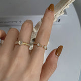 Vintage Royal Court Style Opal Open Ring