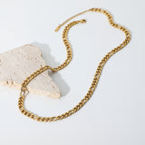 INS Style Rust-Free Waterproof Figaro Chain Necklace