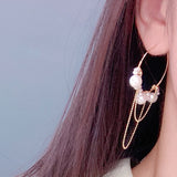Baroque Natural Freshwater Pearl Tassel Earrings