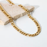 INS Style Rust-Free Waterproof Figaro Chain Necklace