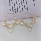 Baroque Natural Freshwater Pearl Tassel Earrings
