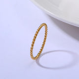INS Style Simple And Classic Wild Twist Ring