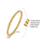 INS Style Simple And Classic Wild Twist Ring
