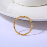 INS Style Simple And Classic Wild Twist Ring