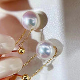 Simple Pearl Pendant Earrings