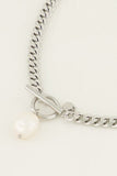 Pearl Cuban Chain Necklace