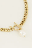 Pearl Cuban Chain Necklace
