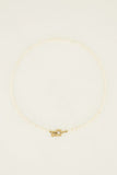 Irregular Pearls Lock Chain Necklace