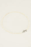 Irregular Pearls Lock Chain Necklace