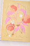 Irregular Pearls Lock Chain Necklace